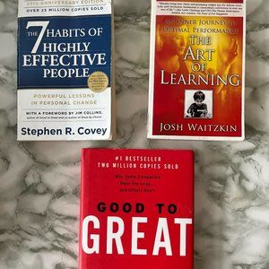 Good to Great, 7Habits of Highly effective People and The Art of Learning